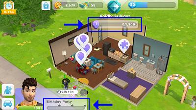Online Parties in The Sims Mobile