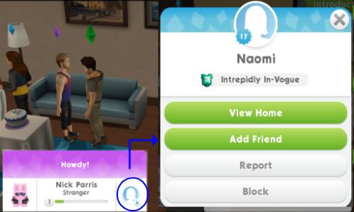 Online Parties in The Sims Mobile